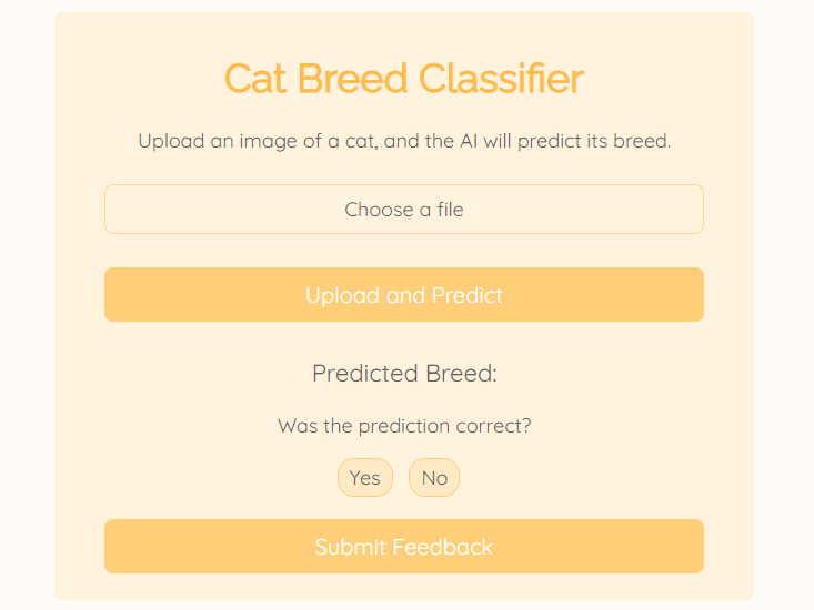 Cat Breed Classifier